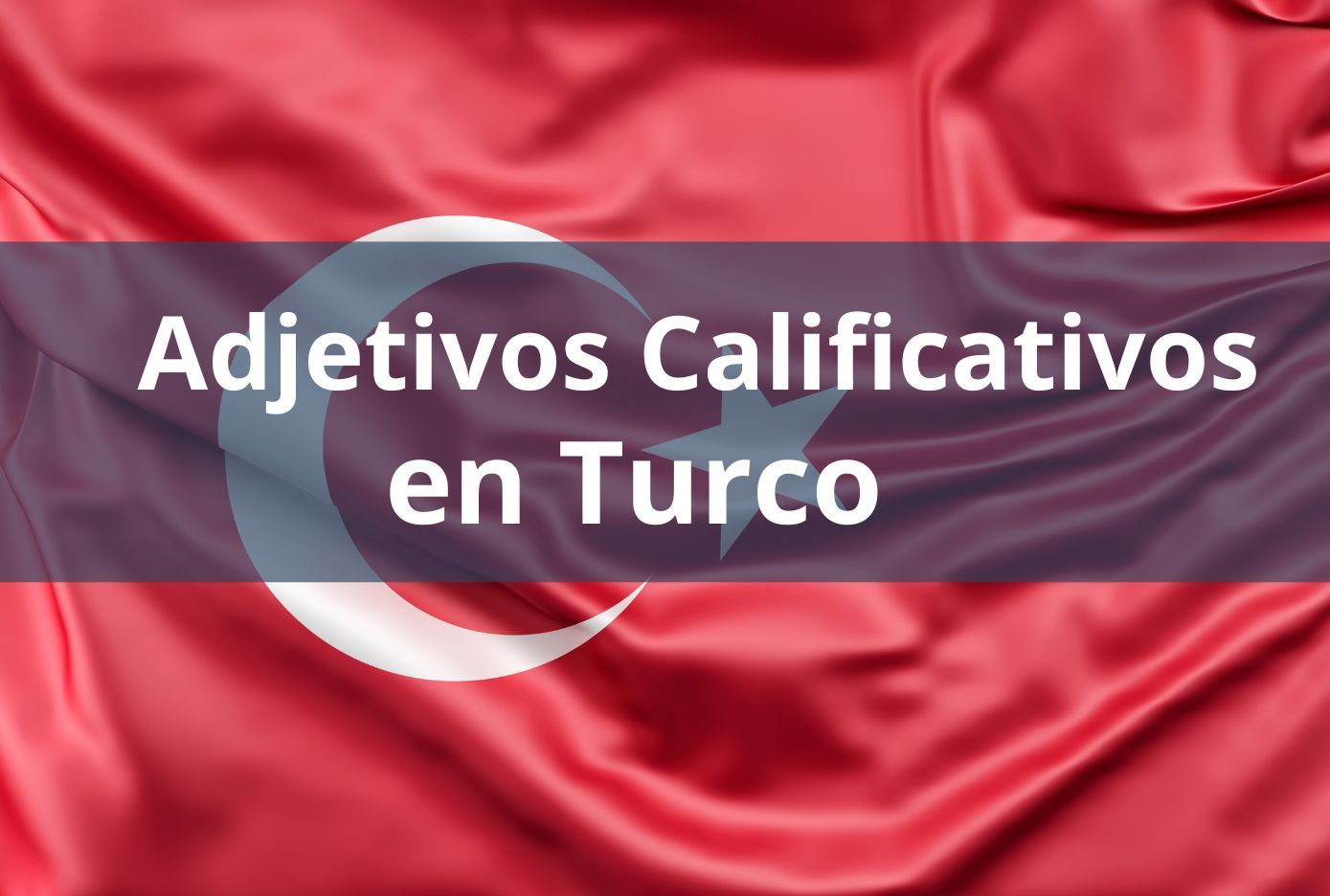 adjetivos en turco