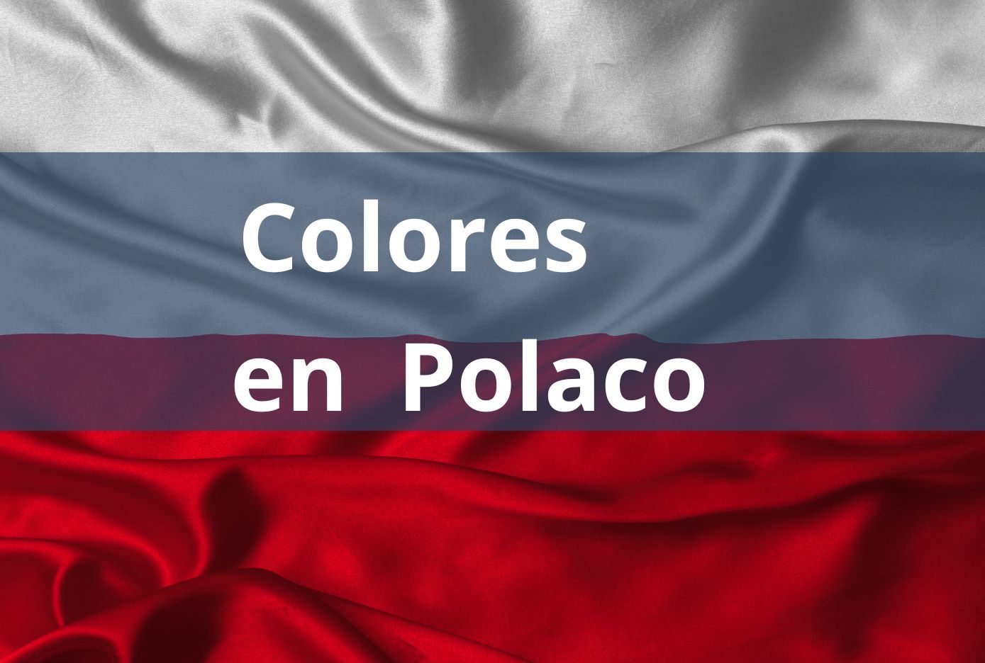 como decir los colores en polaco